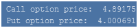 option pricing in python